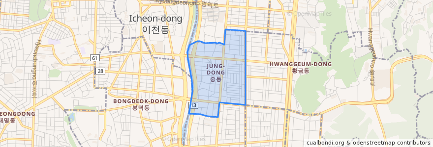 Mapa de ubicacion de 중동.