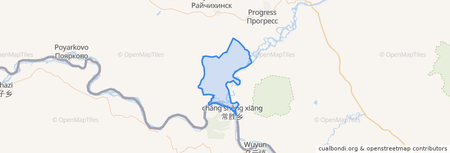 Mapa de ubicacion de Алексеевский сельсовет.