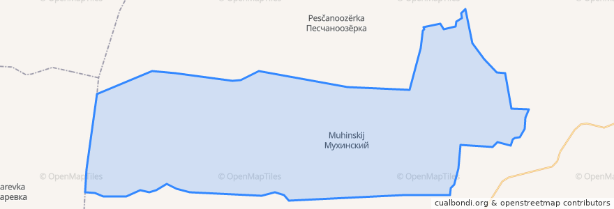 Mapa de ubicacion de Мухинский сельсовет.