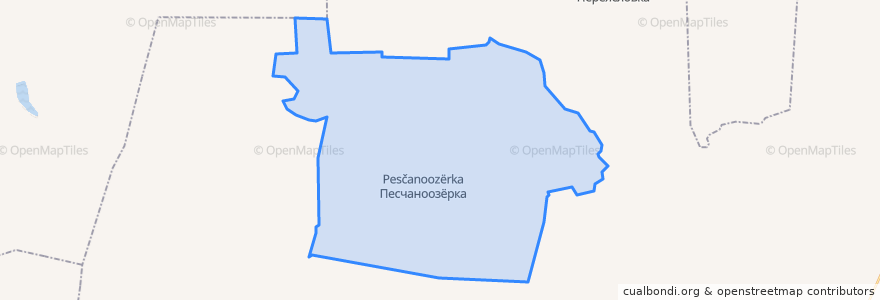 Mapa de ubicacion de Песчаноозёрский сельсовет.