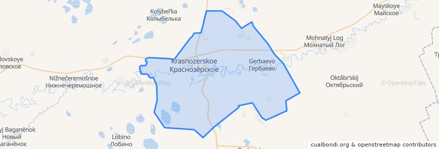 Mapa de ubicacion de Кайгородский сельсовет.