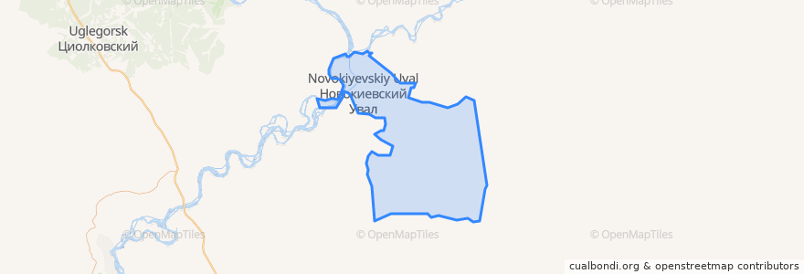 Mapa de ubicacion de Новокиевский сельсовет.