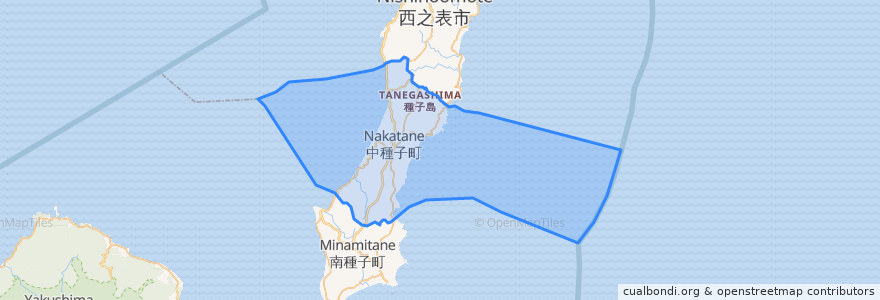 Mapa de ubicacion de 中種子町.