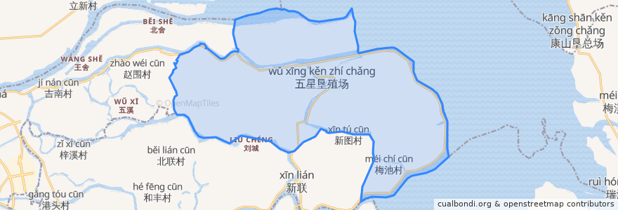 Mapa de ubicacion de 鲤鱼洲管理处.