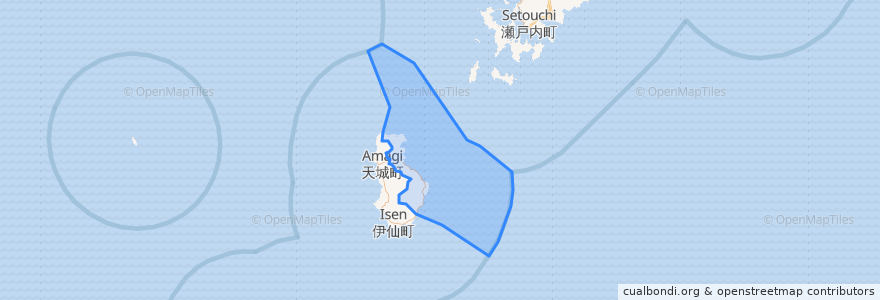 Mapa de ubicacion de 徳之島町.