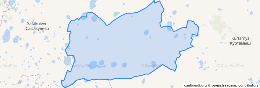 Mapa de ubicacion de Альменевский район.