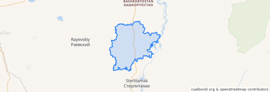 Mapa de ubicacion de Аургазинский район.