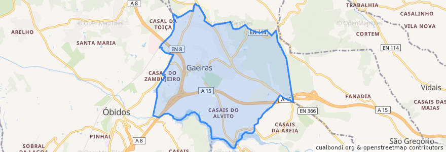 Mapa de ubicacion de Gaeiras.