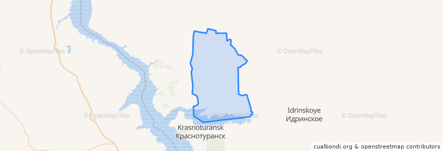 Mapa de ubicacion de Кортузский сельсовет.