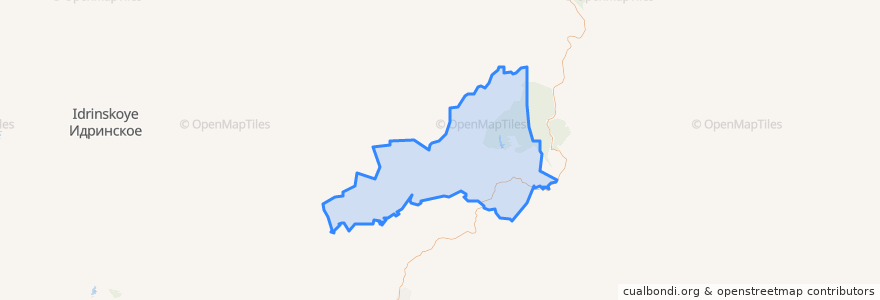 Mapa de ubicacion de городское поселение Краснокаменск.