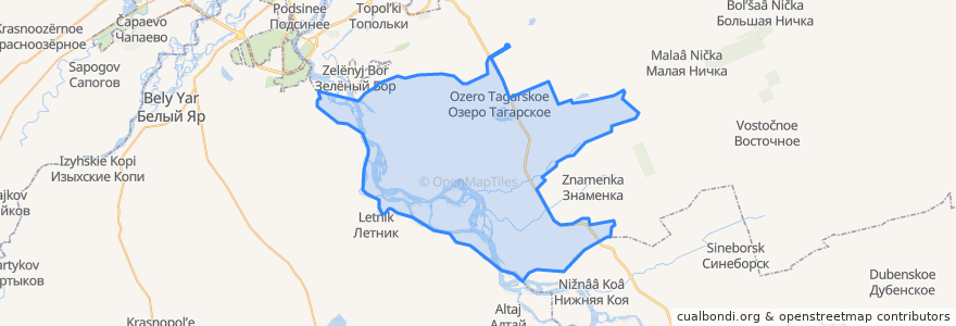 Mapa de ubicacion de Лугавский сельсовет.