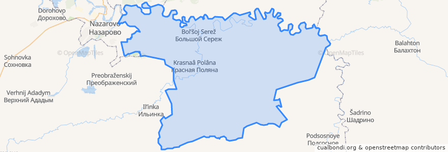 Mapa de ubicacion de Краснополянский сельсовет.