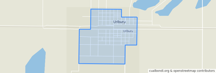 Mapa de ubicacion de Uriburu.