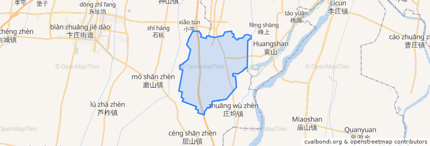 Mapa de ubicacion de 褚墩镇.