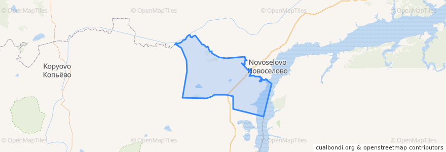 Mapa de ubicacion de Толстомысенский сельсовет.