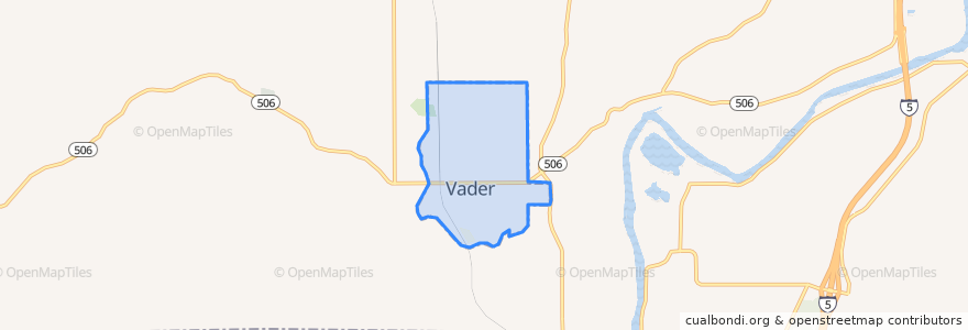 Mapa de ubicacion de Vader.