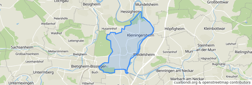 Mapa de ubicacion de Ingersheim.