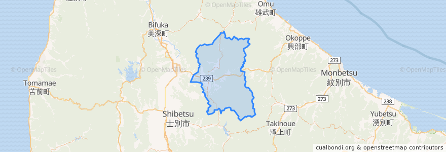 Mapa de ubicacion de Shimokawa.