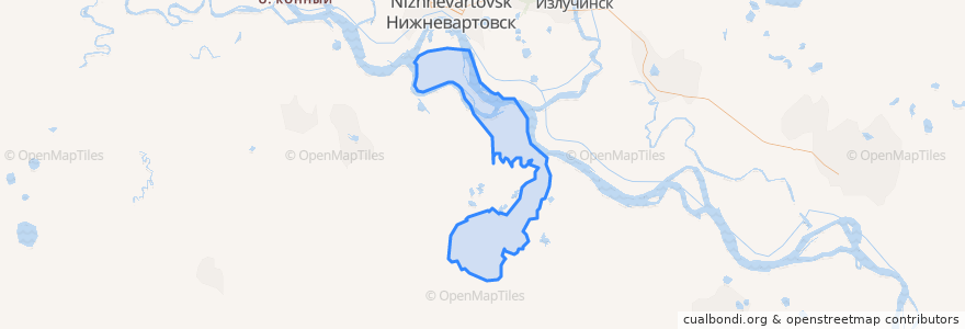 Mapa de ubicacion de сельское поселение Зайцева Речка.