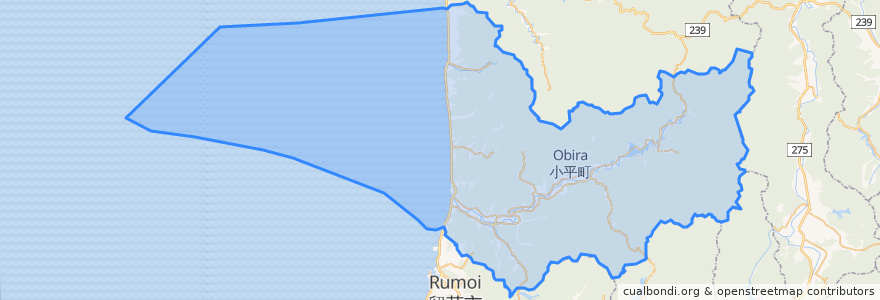 Mapa de ubicacion de Rumoi County.