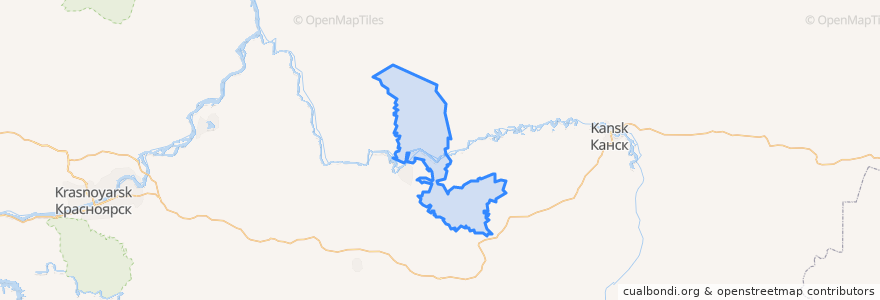 Mapa de ubicacion de Новокамалинский сельсовет.