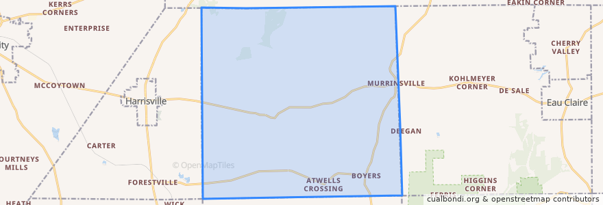 Mapa de ubicacion de Marion Township.