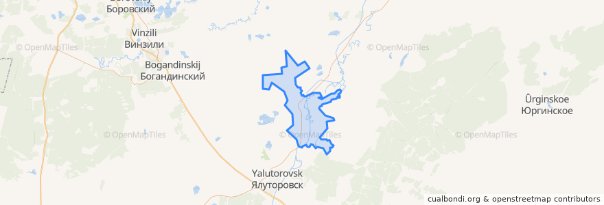 Mapa de ubicacion de Петелинское сельское поселение.