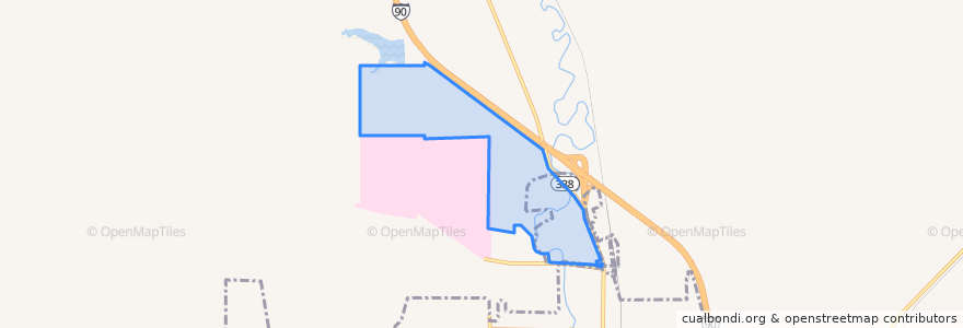 Mapa de ubicacion de City of Sheridan.