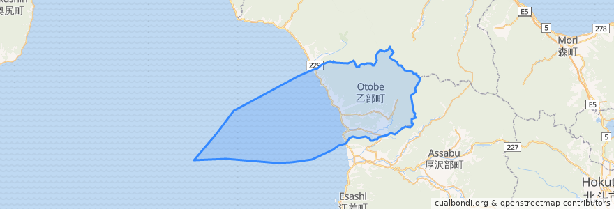 Mapa de ubicacion de Otobe.