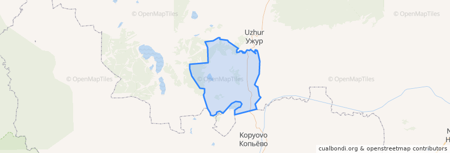 Mapa de ubicacion de Златоруновский сельсовет.