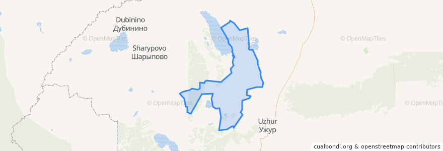 Mapa de ubicacion de Локшинский сельсовет.