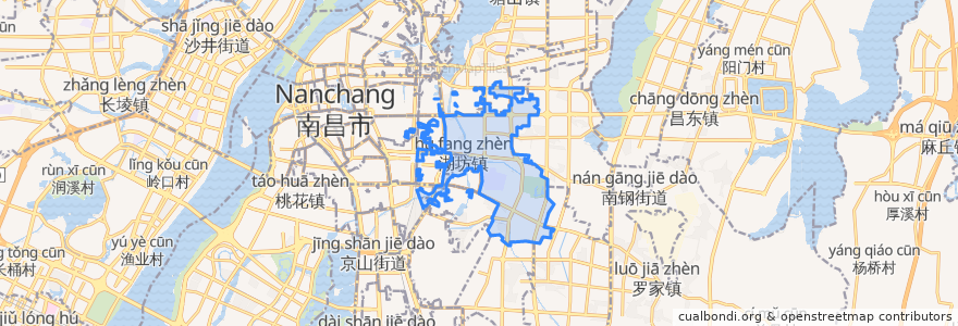 Mapa de ubicacion de 湖坊镇.