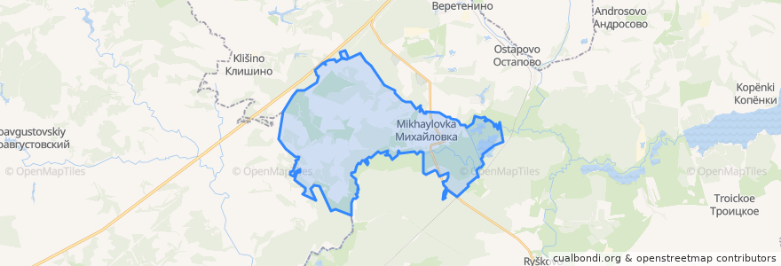 Mapa de ubicacion de Михайловский сельсовет.