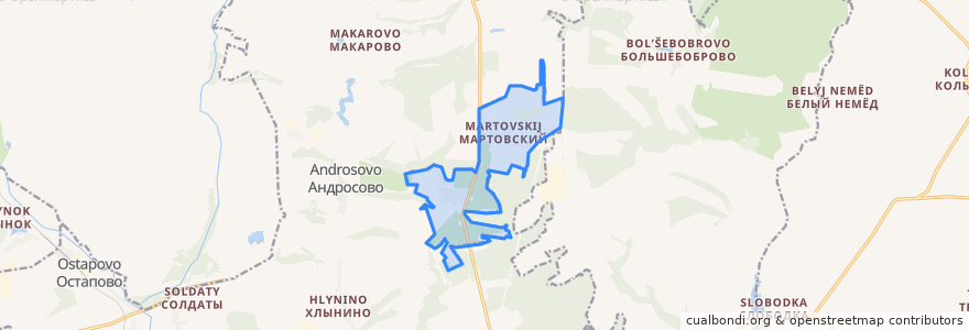 Mapa de ubicacion de Новоандросовский сельсовет.