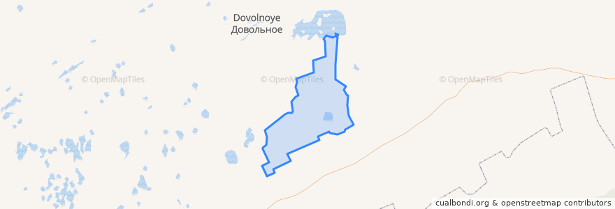 Mapa de ubicacion de Согорнский сельсовет.