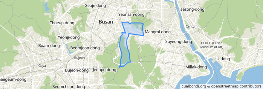 Mapa de ubicacion de 연산6동.