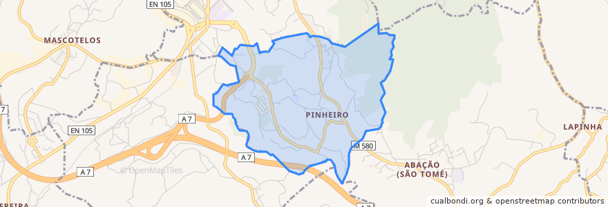 Mapa de ubicacion de Pinheiro.