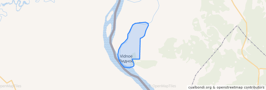 Mapa de ubicacion de сельское поселение Село Видное.