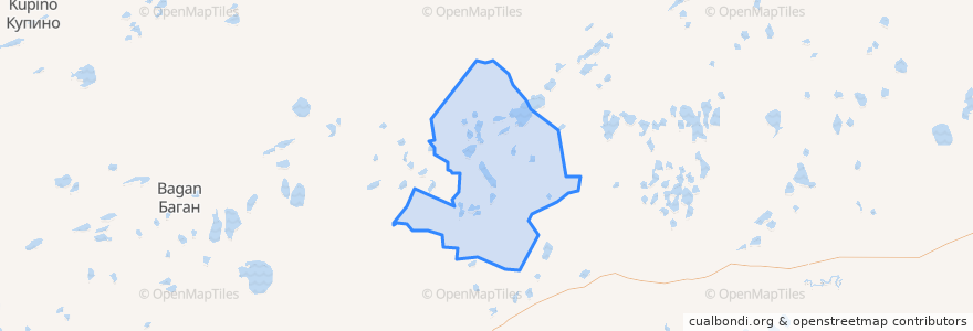 Mapa de ubicacion de Ирбизинский сельсовет.