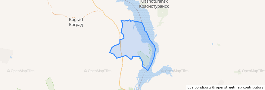 Mapa de ubicacion de Советско-Хакасский сельсовет.