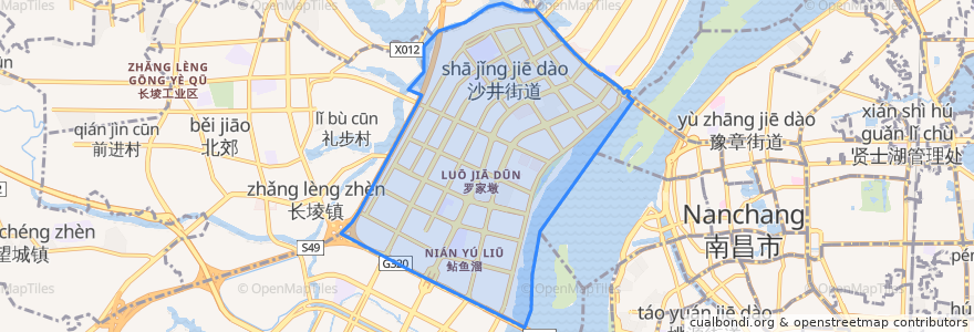 Mapa de ubicacion de 沙井街道.