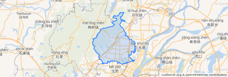 Mapa de ubicacion de 蛟桥街道.