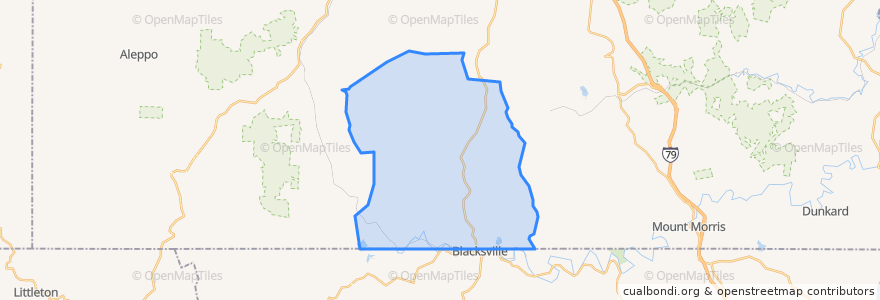 Mapa de ubicacion de Wayne Township.