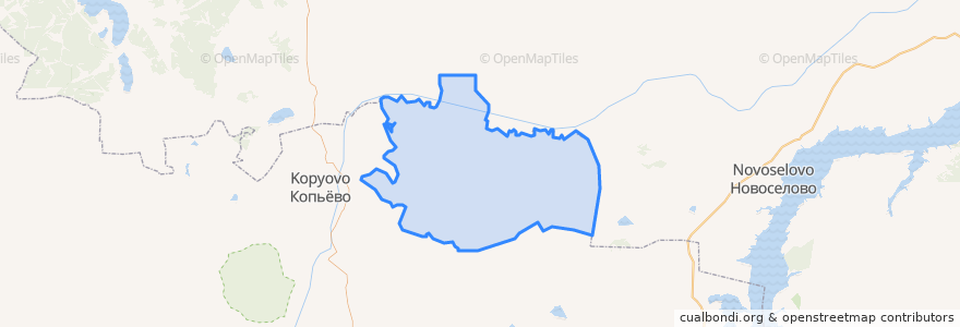 Mapa de ubicacion de Новомарьясовский сельсовет.