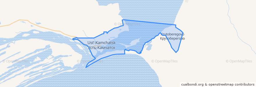 Mapa de ubicacion de Усть-Камчатское сельское поселение.