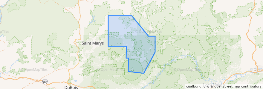 Mapa de ubicacion de Cameron County.