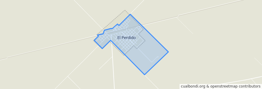 Mapa de ubicacion de El Perdido.