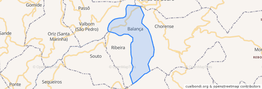 Mapa de ubicacion de Balança.