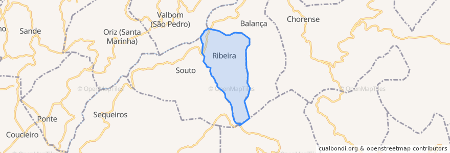 Mapa de ubicacion de Ribeira.