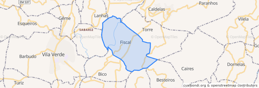 Mapa de ubicacion de Fiscal.